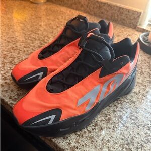 Adidas Yeezy Boost 700 MNVN Orange Sneakers Size 10.5